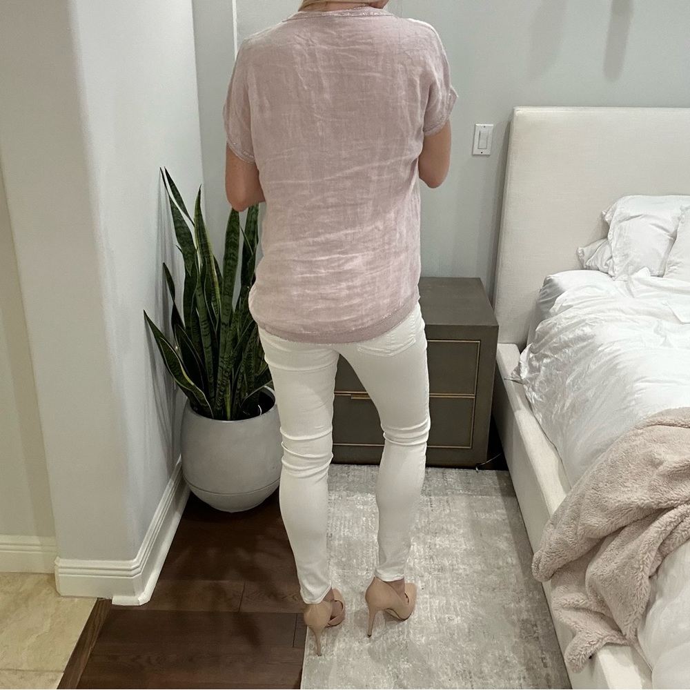 Saks Fifth Ave Linen Top - Picture 3 of 6